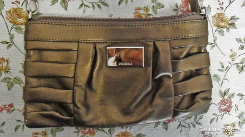 Fiorelli brand new, ruffled, bronze colored small bag / casual bag.