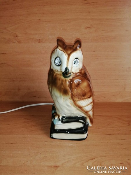 Beautiful owl children's table bedside marked porcelain aroma lamp 22 cm high