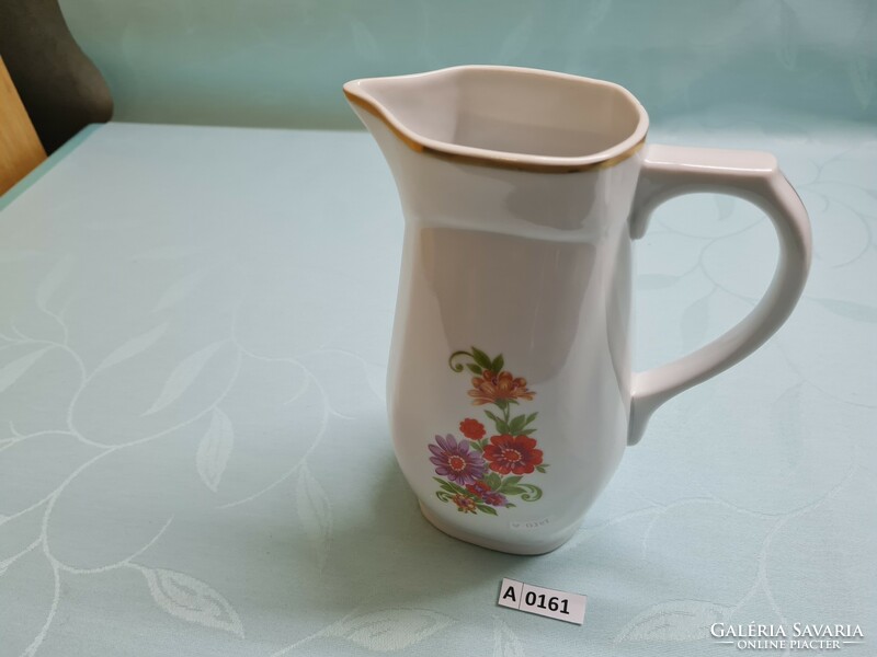 A0161 Zsolnay jug with floral pattern 20 cm