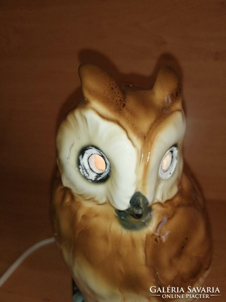 Beautiful owl children's table bedside marked porcelain aroma lamp 22 cm high