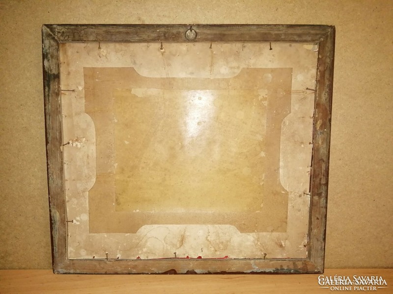 Szentkép nyomat üvegezett fa képkeretben 44*49,5 cm