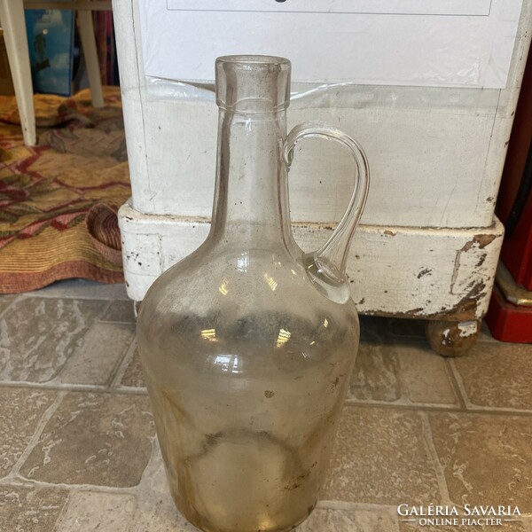 Retro wine glass bottle