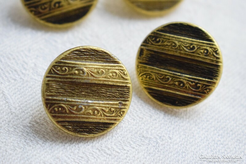 Retro metal button 4 pcs. 2.1 cm