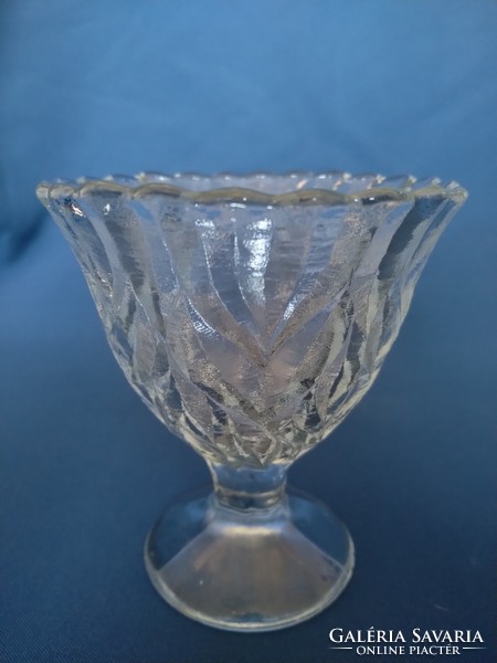 Glass ice cream goblet