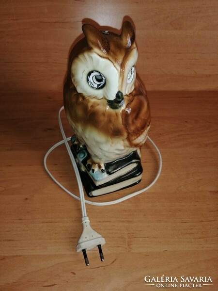 Beautiful owl children's table bedside marked porcelain aroma lamp 22 cm high