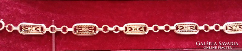 Antique old fox head 14k gold bracelet 17g from the xix. 1870s investment gift from the century