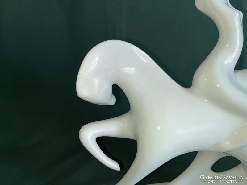 Ritka Jaroslav Jezek Royal Dux porcelán figura 1958 Lady Godiva (P0002)
