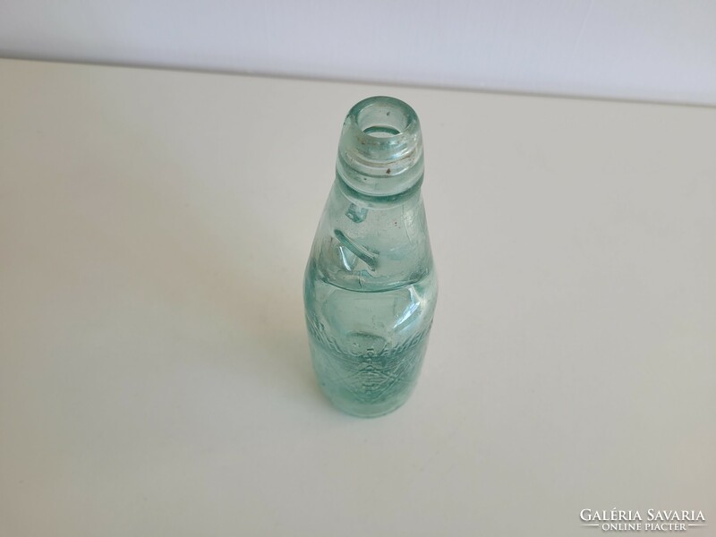 Old vintage turquoise green ball soda bottle soda bottle