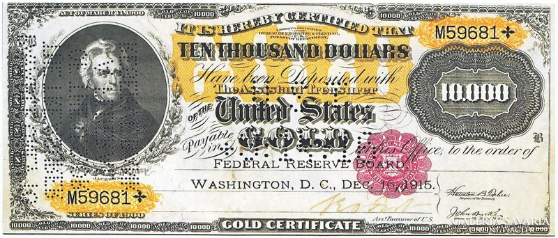 USA 10000 dollár 1915 REPLIKA