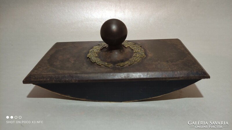 Antique marked protected blotter tapper drinker original antique desk decoration