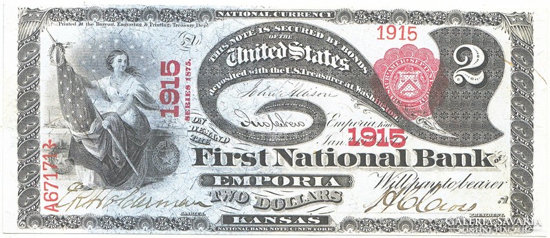 US $20 1872 replica