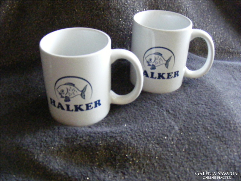Halker mug, glass new, advertising item