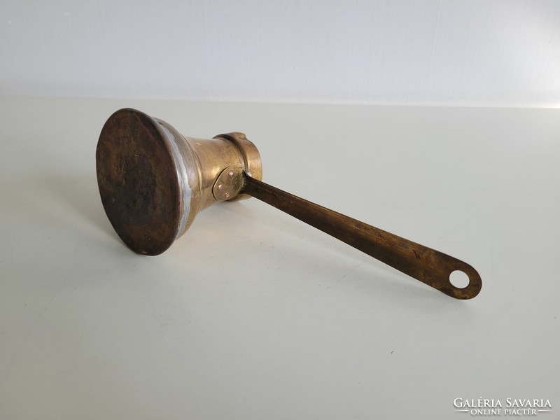 Old vintage copper pourer coffee warming coffee pourer