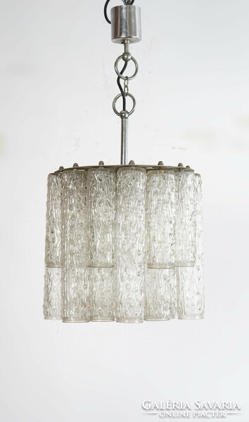 Cylindrical Murano glass chandelier (based on the design of Toni Zuccher)