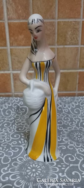 Cmielow Art Deco Porcelán Lány 1960