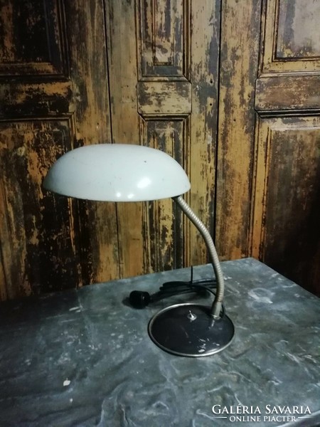 Desk lamp, from the 1950s and 60s, I think it is a deer lamp, laryngeal patina lamp, Kaiser style
