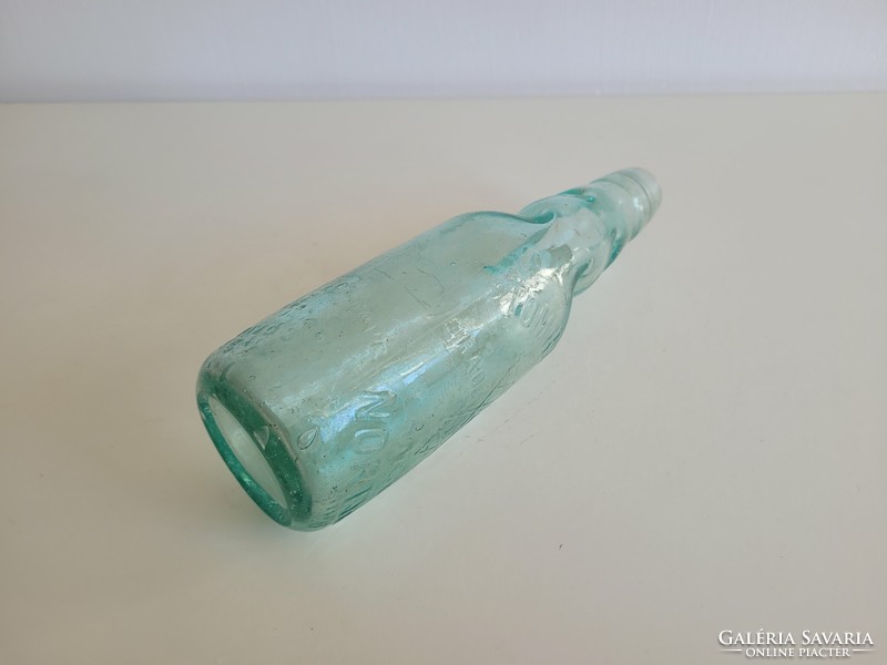 Old vintage turquoise green ball soda bottle soda bottle