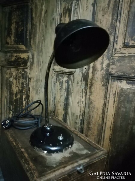 Bauhaus lamp, nice patina piece, renovated and rewired, industrial style table lamp