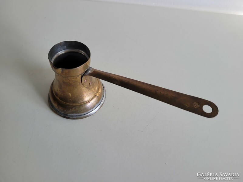 Old vintage copper pourer coffee warming coffee pourer