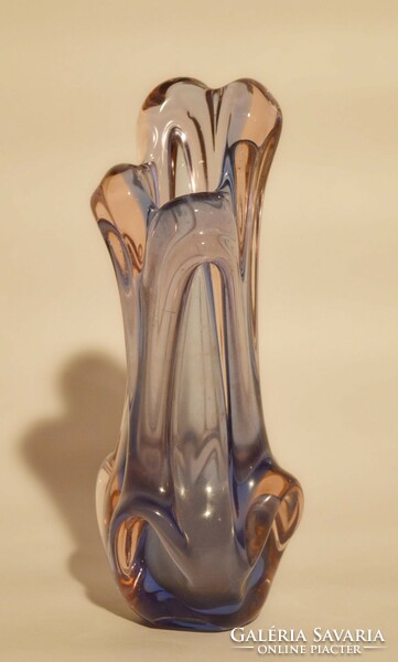 Czech glass vase.
