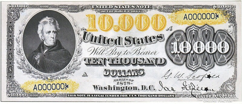 Usa $10000 1878 replica