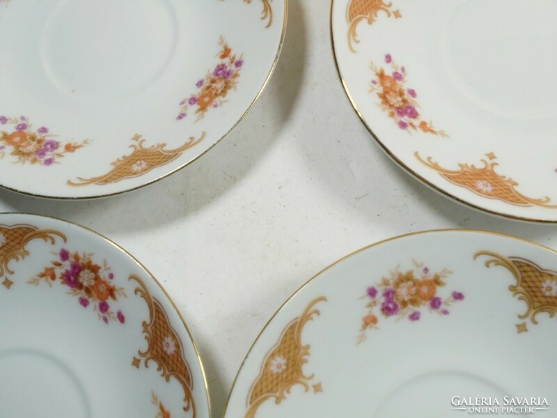 Retro régi teáskészlet kistányér kínai porcelán 4 db