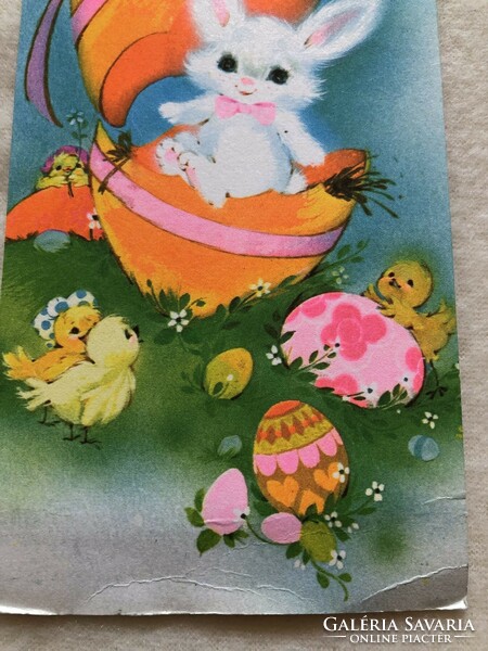 Old graphic Easter postcard, page -3.