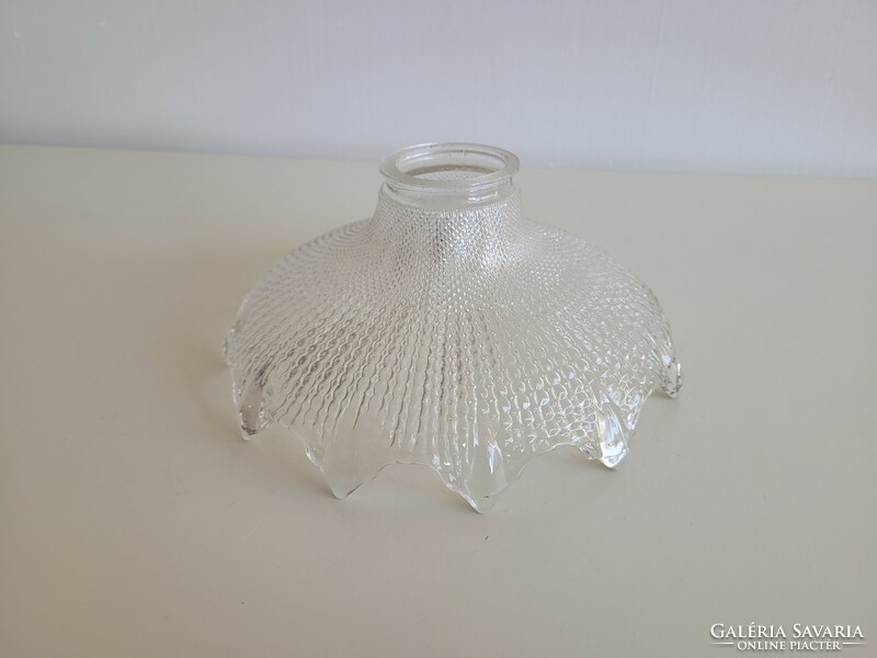 Old art deco ceiling lamp chandelier glass lampshade