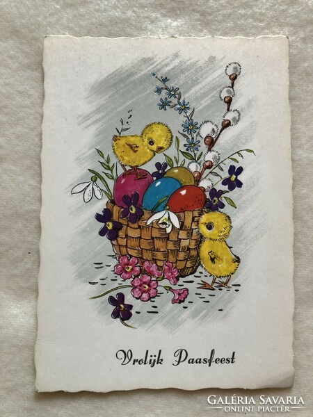 Old graphic Easter postcard -3.