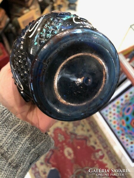 Üveg váza, török, ritkaság, 22 cm-es magasságú ritkaság.