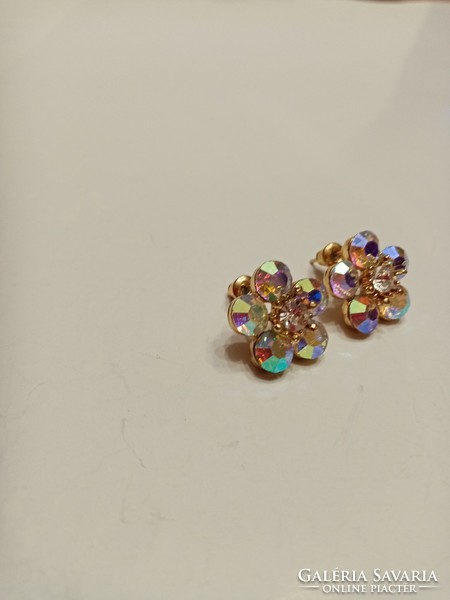 Sparkling casual flower earrings