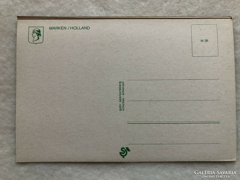 Régi Holland népviseleti ruhás képeslap  -  Postatiszta                                   -3.