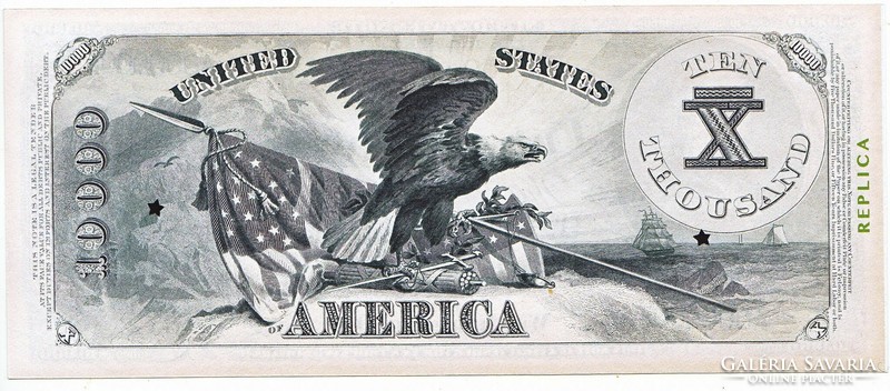 USA 10000 dollár 1878 REPLIKA