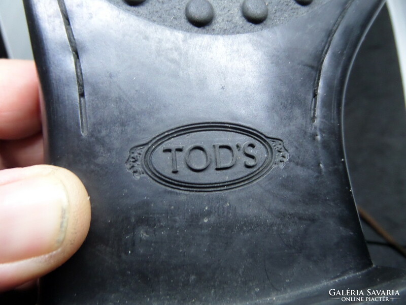 Tod's (eredeti ) 40-es UK6 BTH: 25,5 cm férfi luxus magasszárú bőrcipő