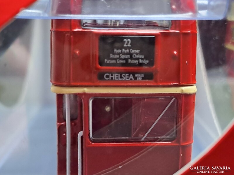 Corgi fém matchbox piros brit emeletes busz