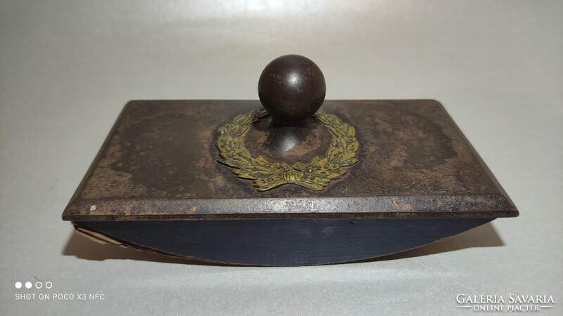 Antique marked protected blotter tapper drinker original antique desk decoration