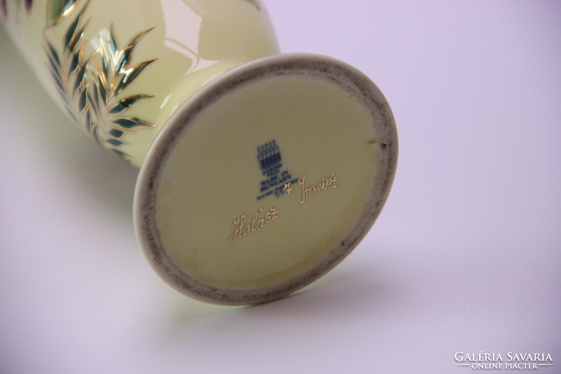 Zsolnay porcelán váza 27cm, hibátlan, jelzett