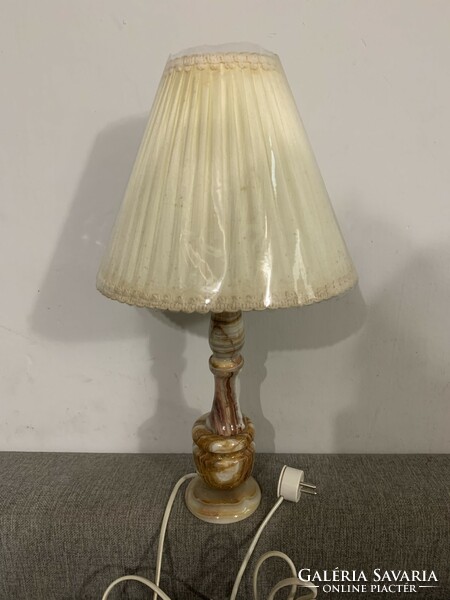 Marble lamp, old table lamp with marble base