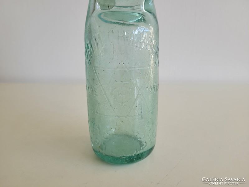 Old vintage turquoise green ball soda bottle soda bottle