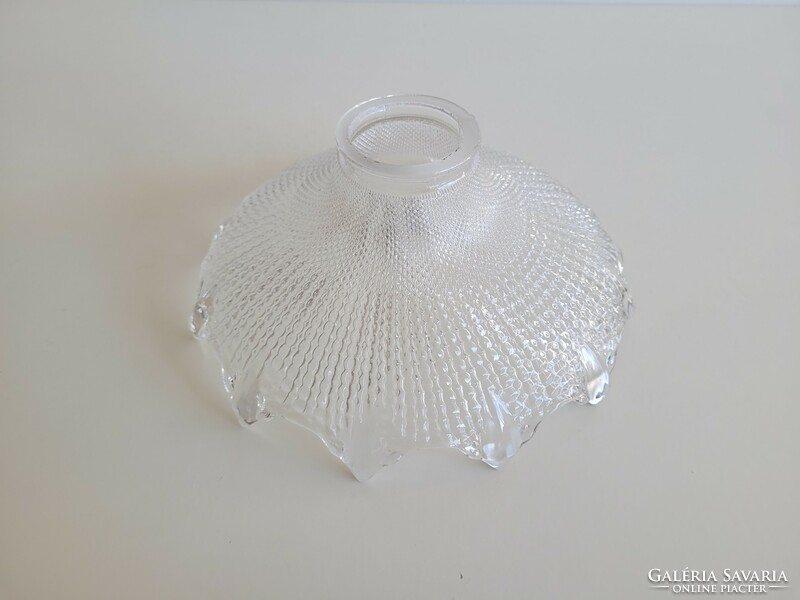 Old art deco ceiling lamp chandelier glass lampshade