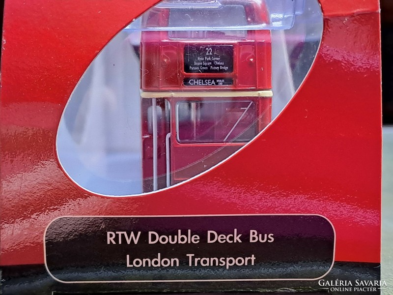 Corgi fém matchbox piros brit emeletes busz