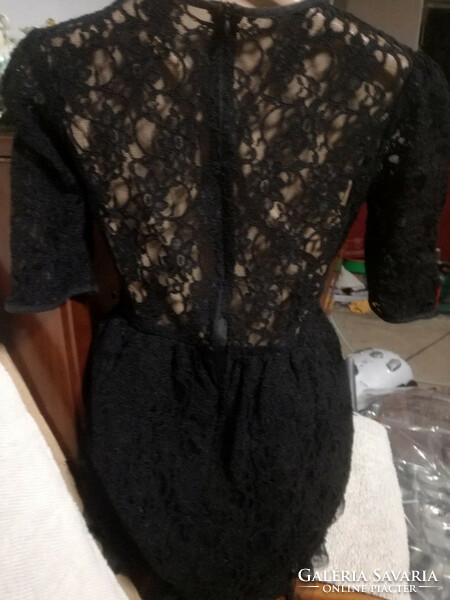 Women's black casual lace dress size 12 jones+jones