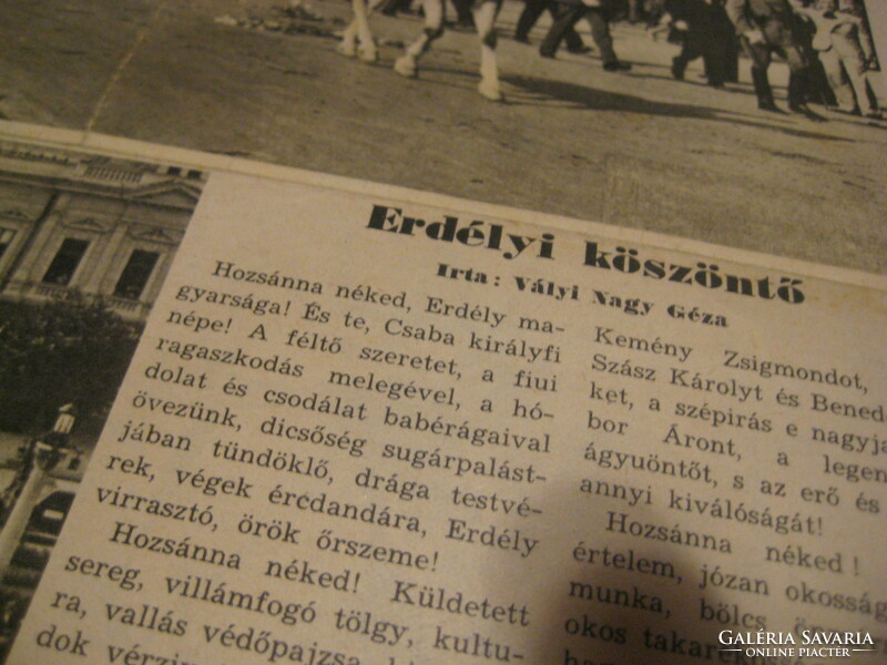 Képes Vasárnap   , címoldal  , Horthy bevonulása  Nagyváradva , 1940. szept 15.