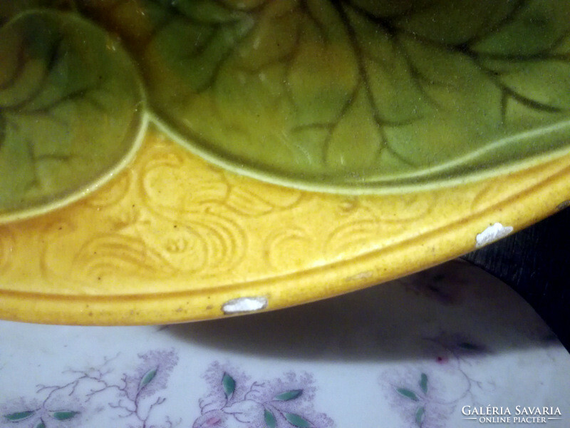 Art nouveau cake plate with handle villeroy&boch 36 cm