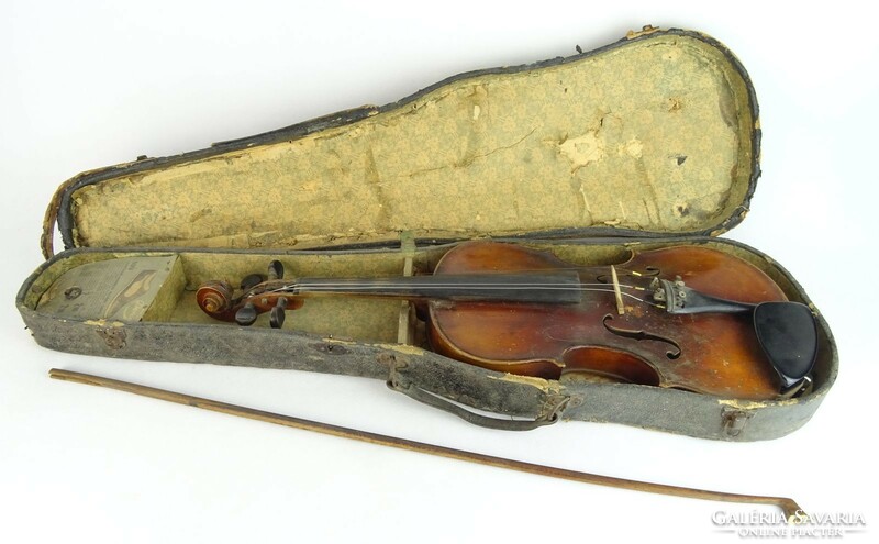 0M400 Antik Babós szegedi hegedű tokkal vonóval