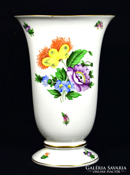 Herend flawless flower pattern vase