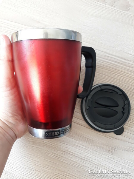 Burgundy xavax thermos cup (4 dl)