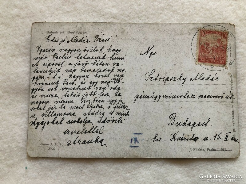 Antik képeslap - 1918                          -3.