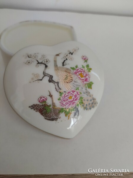 Porcelain heart, jewelry holder, decoration