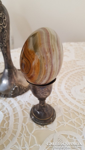 Beautiful marble egg, decorative object